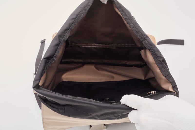 FENDI FENDI FENDINESS ROMA FF MEDIUM BROWN FF BACKPACK (7VZ066)