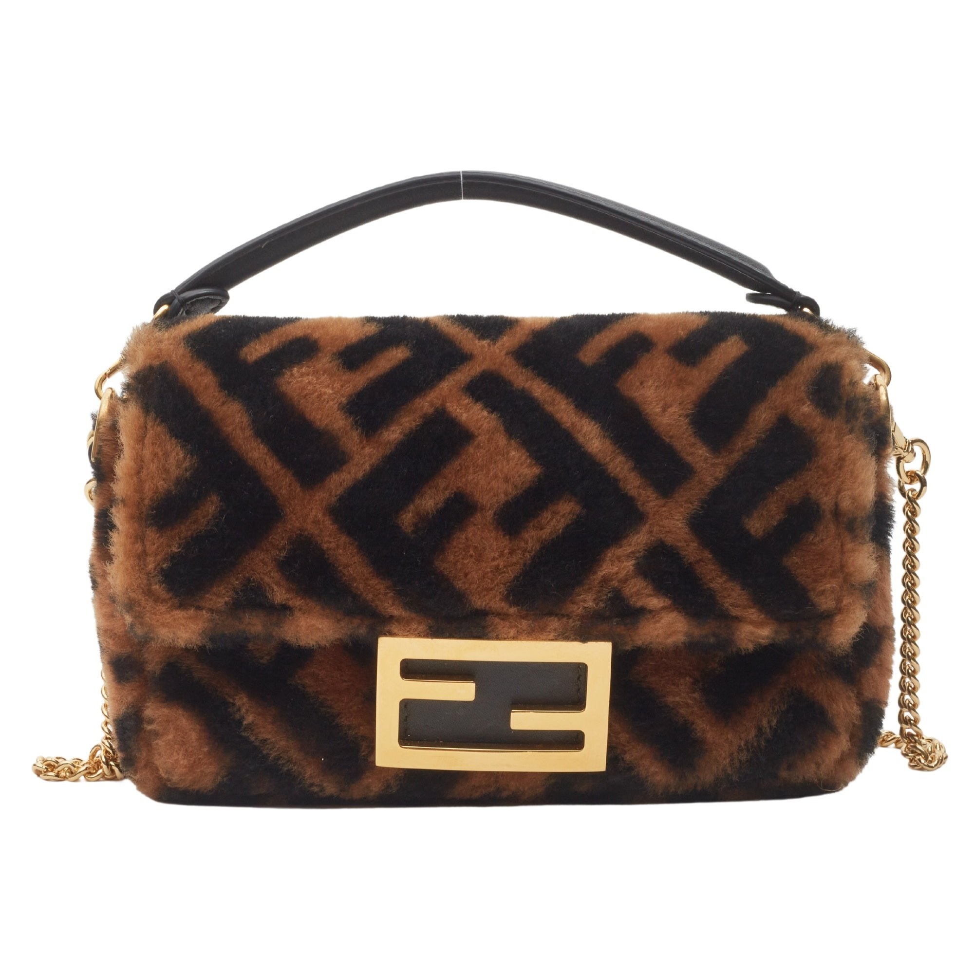 FENDI NAVY COTTON BAGUETTE BAG - CRTBLNCHSHP