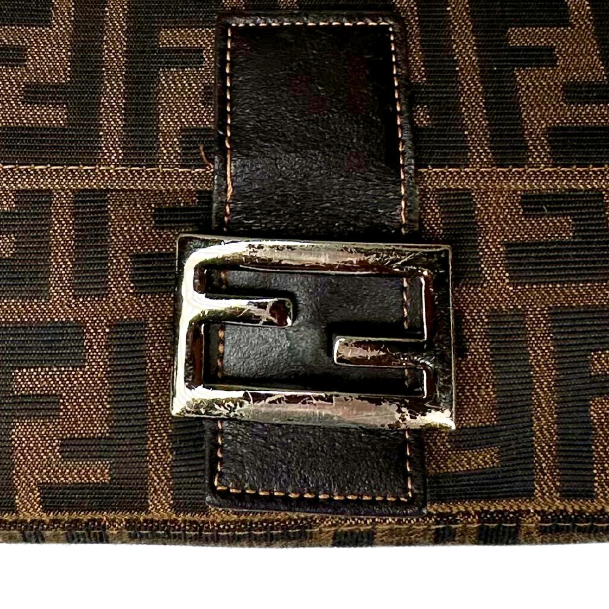Fendi zucca baguette vintage clearance