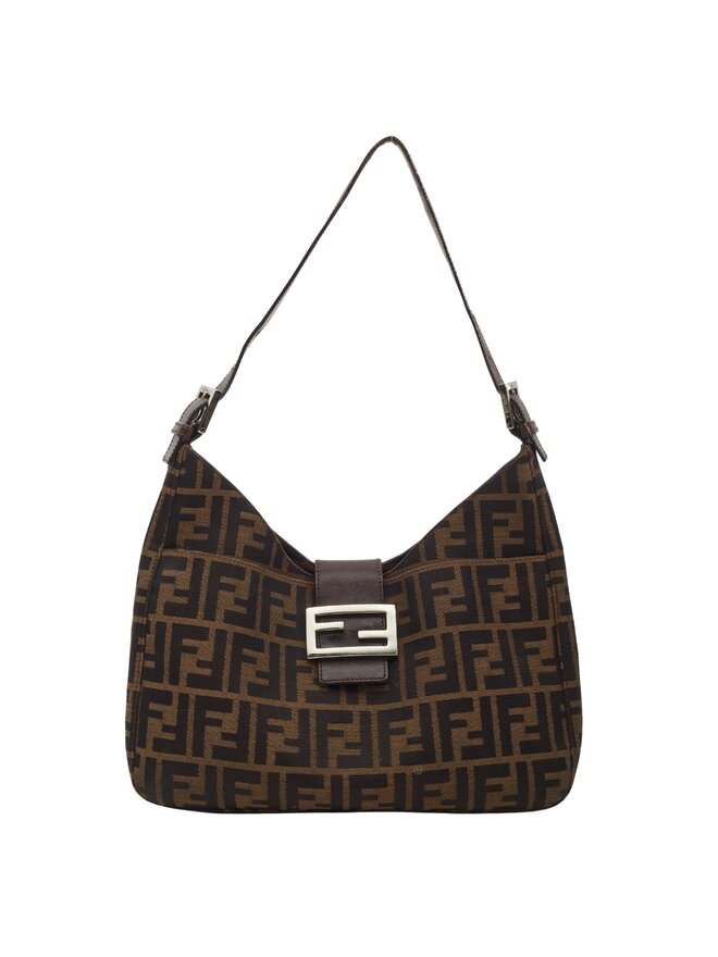 Fendi Roma Large Flat Pouch - Two-tone leather Fendi by Marc