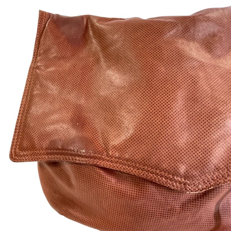 BOTTEGA VENETA VINTAGE BROWN LEATHER SADDLE SHOULDER BAG