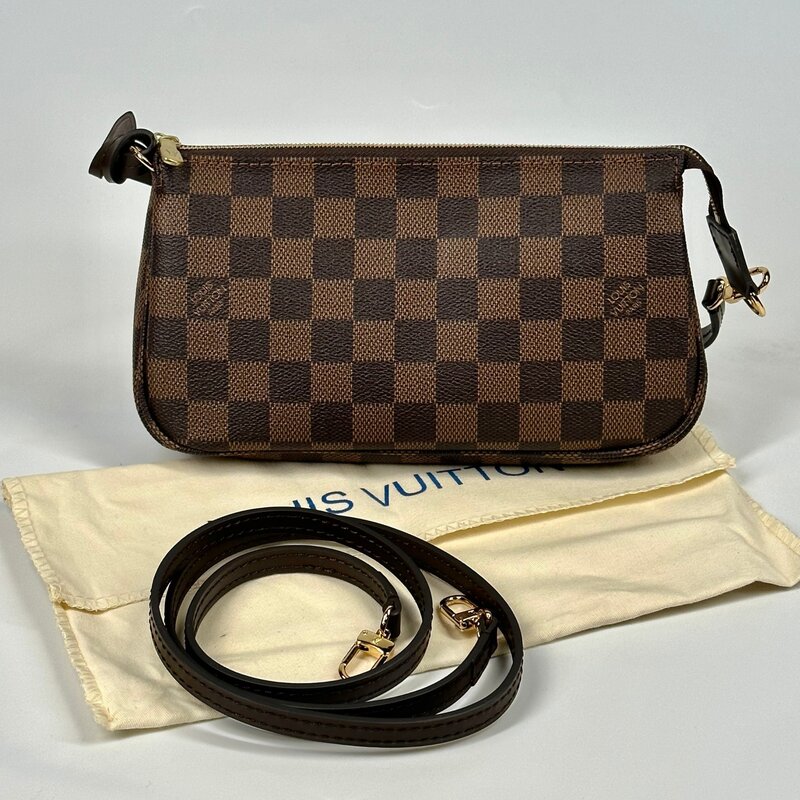 LOUIS VUITTON LOUIS VUITTON DAMIER EBENE POCHETTE ACCESSOIRES SHOULDER BAG