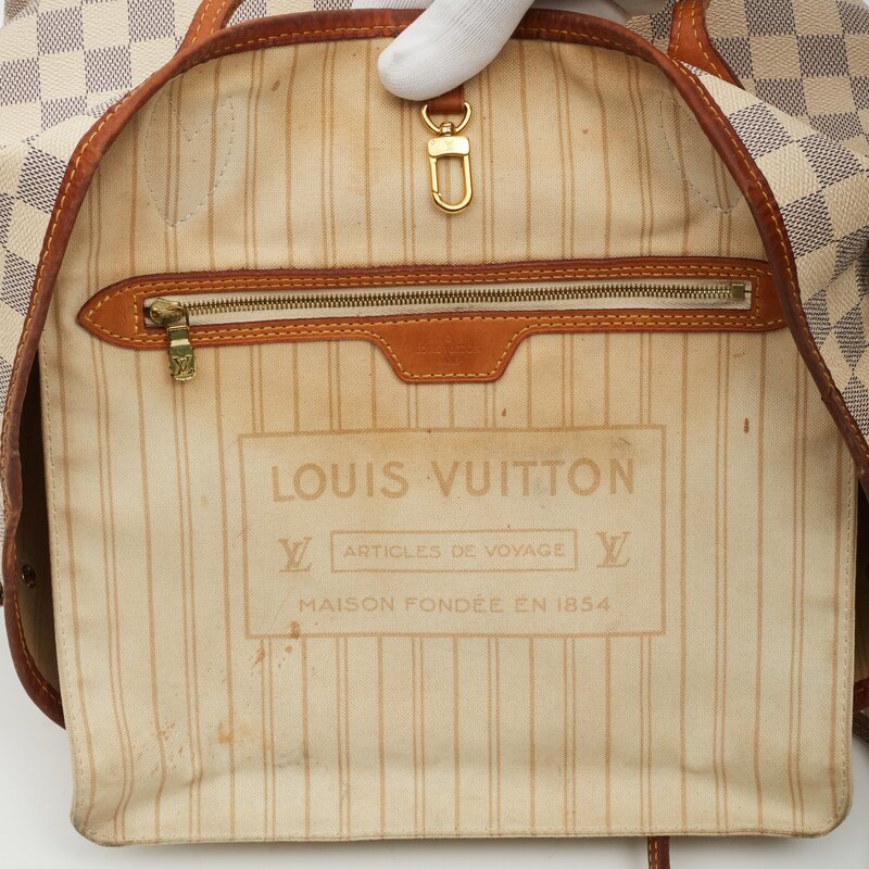 LOUIS VUITTON LOUIS VUITTON DAMIER AZUR NEVERFULL MM