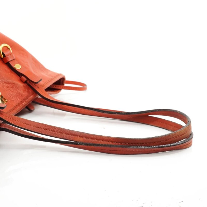 LOUIS VUITTON LOUIS VUITTON EMPREINTE LEATHER RED CITADINE PM TOTE BAG