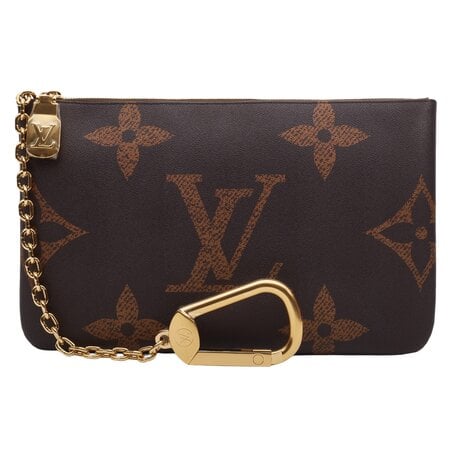 Neverfull Pochette Pouch Ring Hook and Gold Chain Strap GM MM 