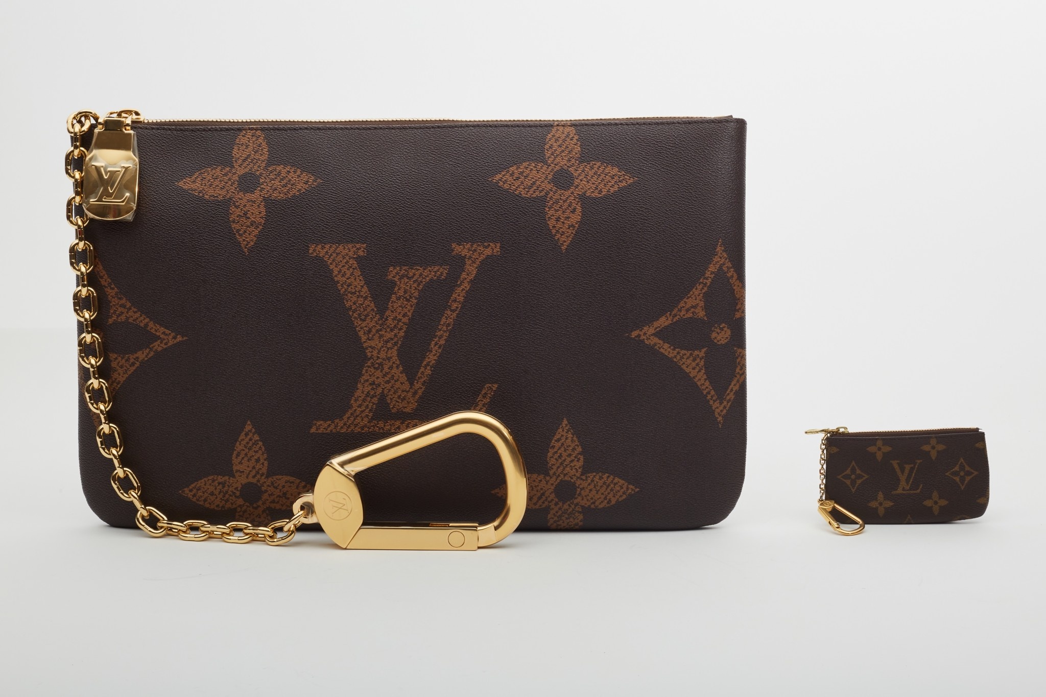 Louis Vuitton Monogram Canvas Small Mini Evening Clutch Wristlet Pochette  Bag