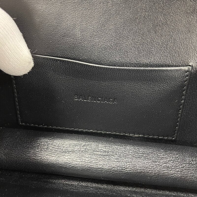 BALENCIAGA BALENCIAGA BLACK TOOLBOX CLUTCH CROSSBODY BAG