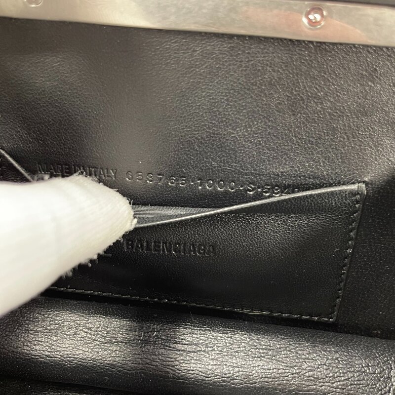 BALENCIAGA BALENCIAGA BLACK TOOLBOX CLUTCH CROSSBODY BAG