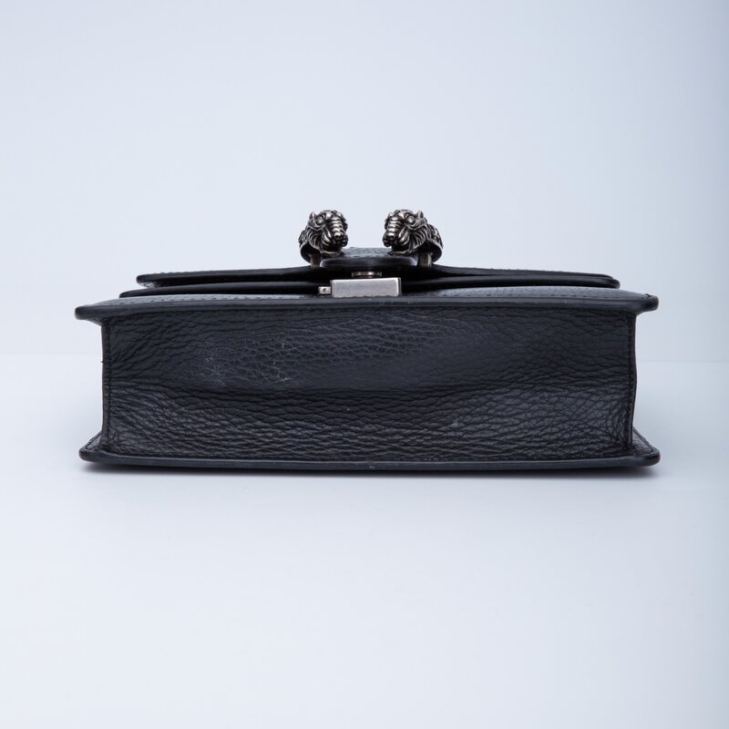 GUCCI GUCCI CALFSKIN BLACK CRYSTAL EMBELISSHED MINI DIONYSUS