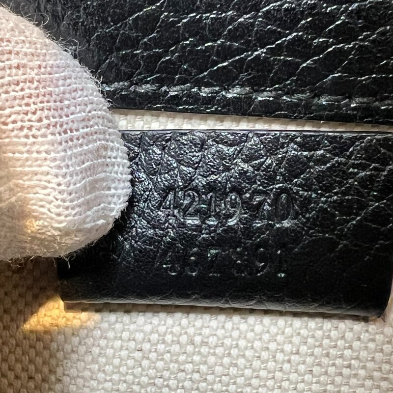 GUCCI GUCCI CALFSKIN BLACK CRYSTAL EMBELISSHED MINI DIONYSUS