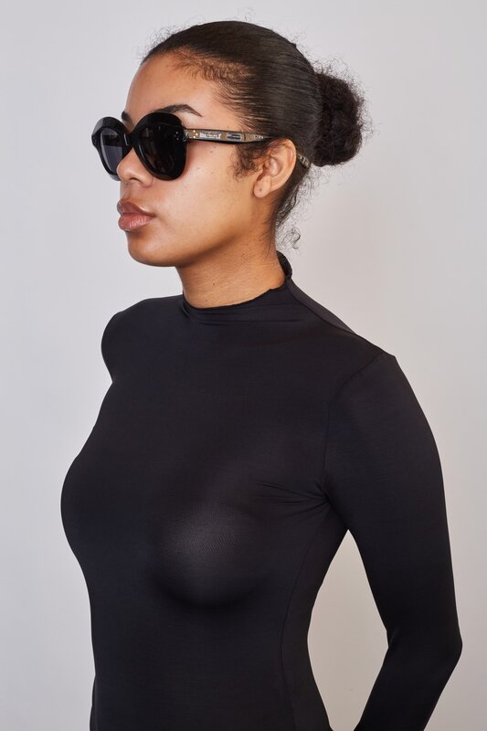 CELINE CELINE ACETATE BLACK TRIOMPHE 1 SUNGLASSES