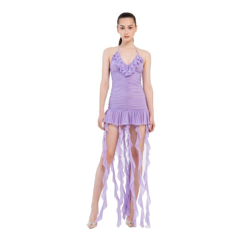 CRTBLNCHSHP NORMA ACCENTED DRESS LILAC