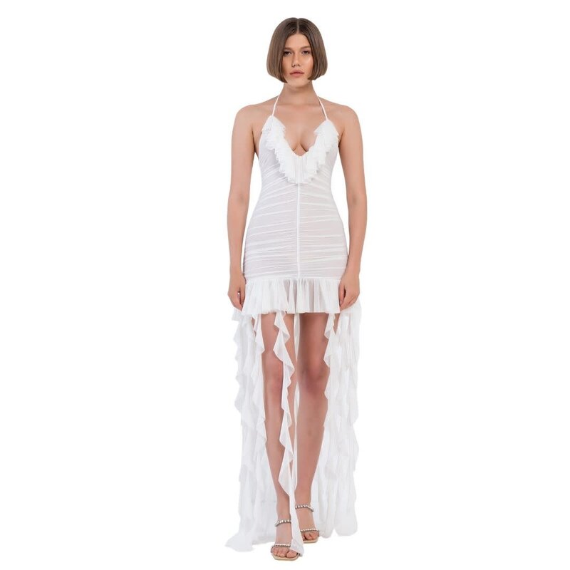 CRTBLNCHSHP NORMA ACCENTED DRESS OFFWHITE