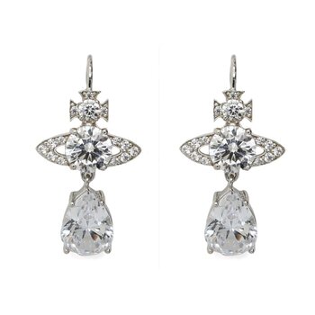 VIVIENNE WESTWOOD VIVIENNE WESTWOOD ISMENE DROP EARRINGS SILVER