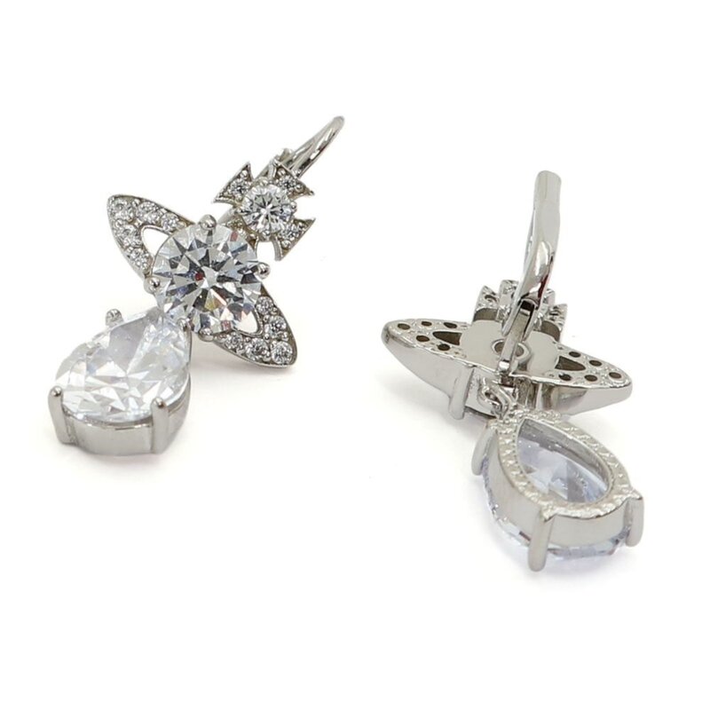 VIVIENNE WESTWOOD VIVIENNE WESTWOOD ISMENE DROP EARRINGS SILVER