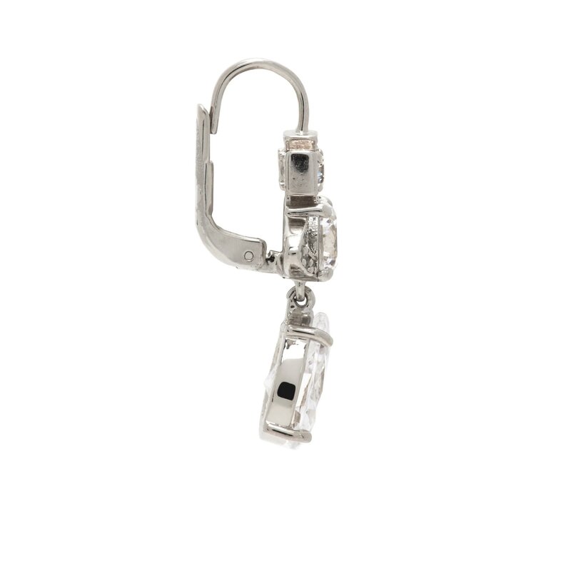VIVIENNE WESTWOOD VIVIENNE WESTWOOD ISMENE DROP EARRINGS SILVER