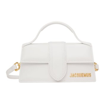 JACQUEMUS JACQUEMUS BAMBINO POCHETTE CUIR BLANC