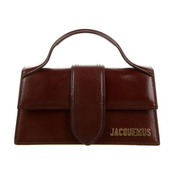 JACQUEMUS JACQUEMUS BROWN LA MONTAGNE LEATHER LE BAMBINO CLUTCH BAG