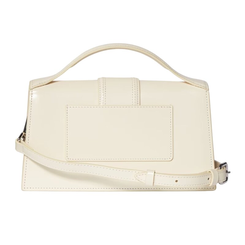 JACQUEMUS LE GRAND BAMBINO PELLE OFF WHITE SHOULDER BAG