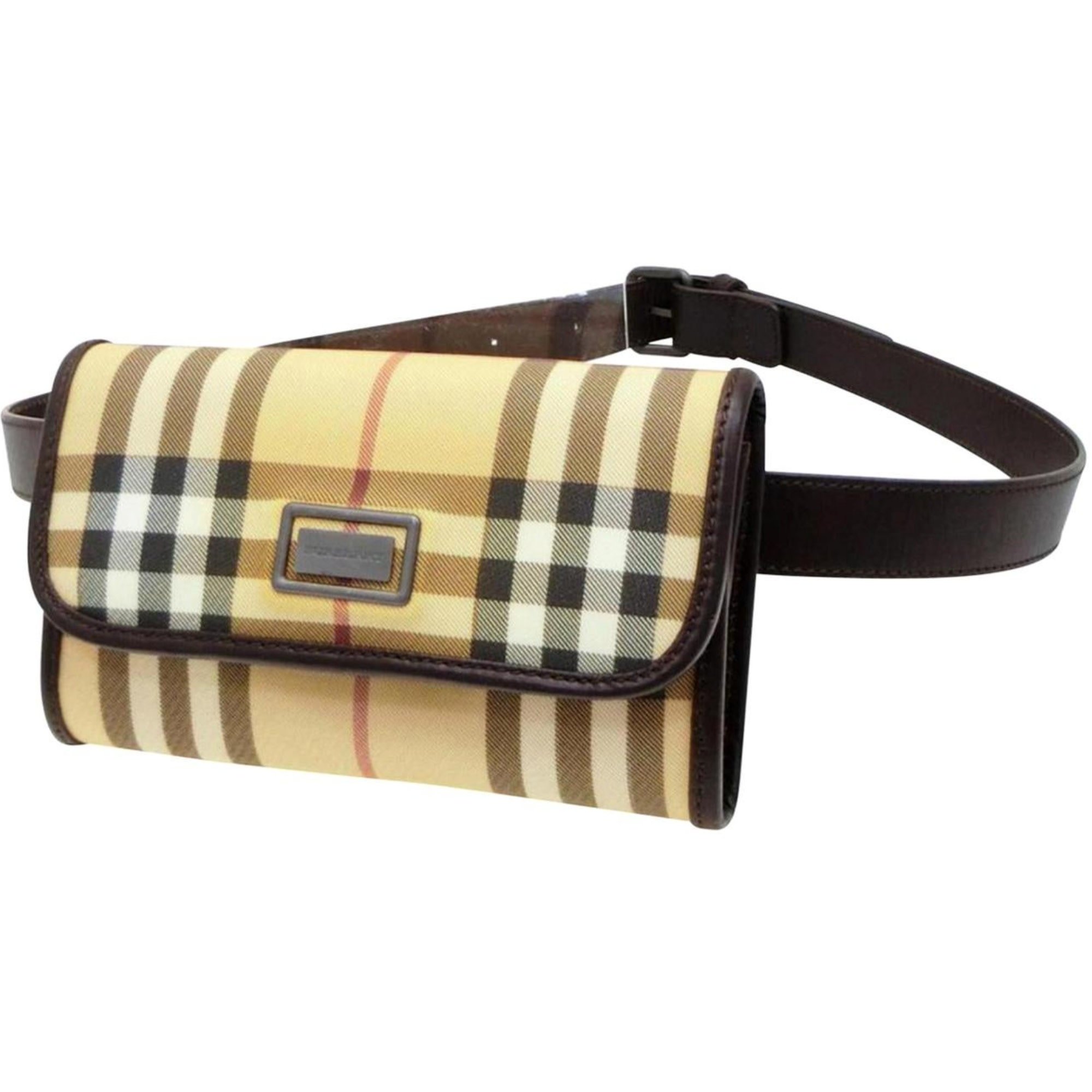 Burberry Beige Nova Check Belt - Shop Authentic Preowned Burberry