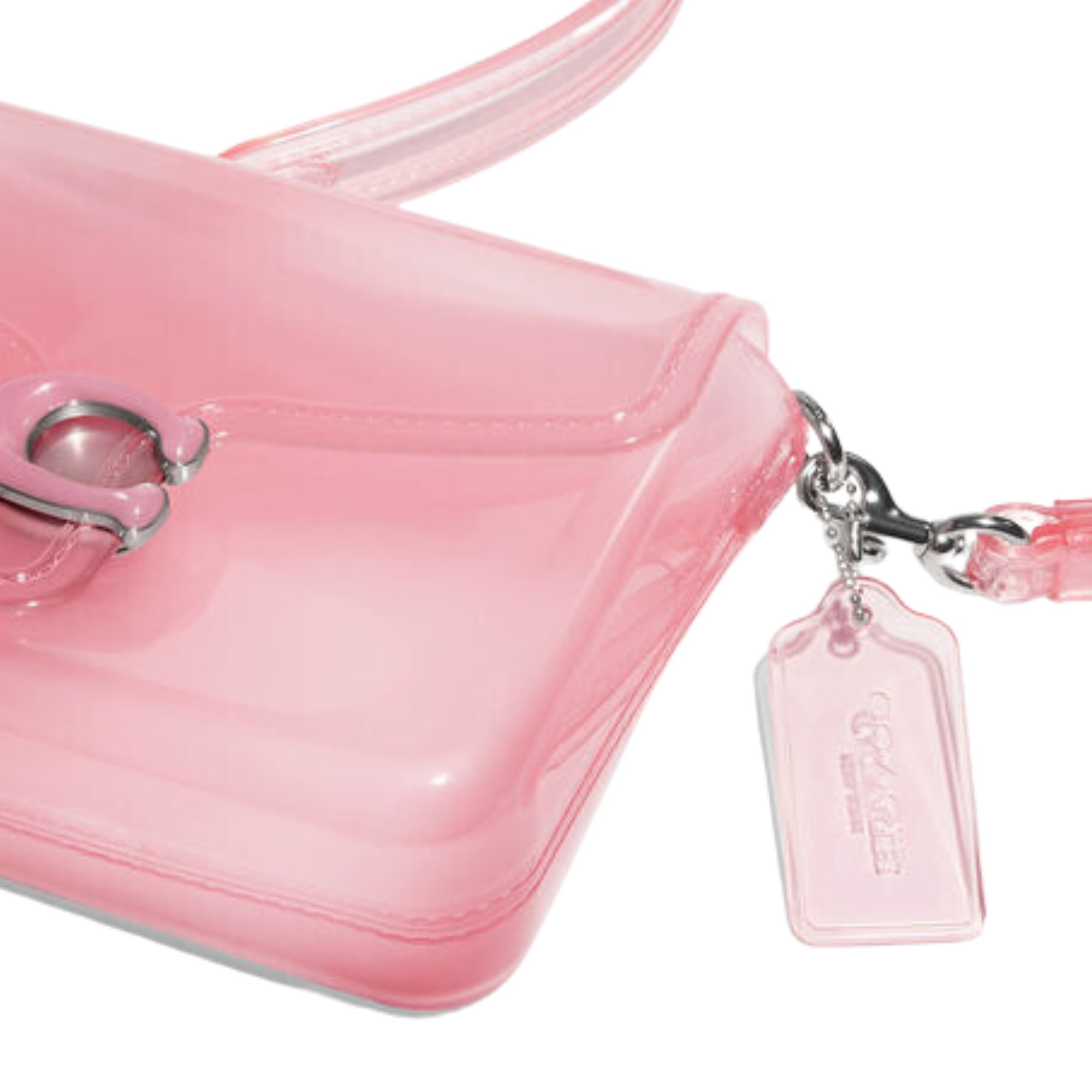 COACH Jelly Tabby Clear Shoulder Bag in Pink