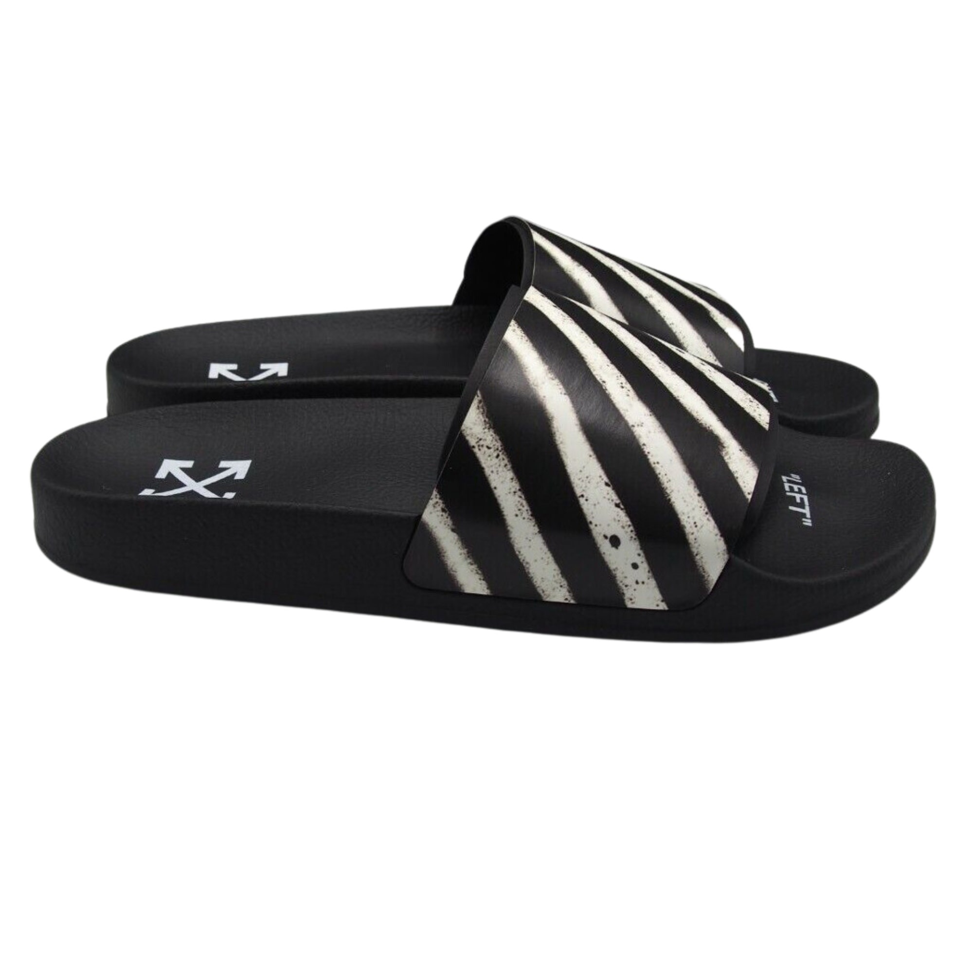 Off-White by Virgil Abloh "Graffiti" Sliders Slides Men's  size 10 US / 43 IT