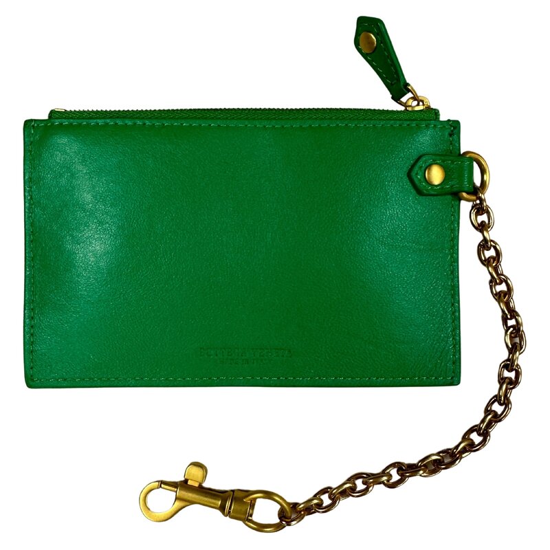 BOTTEGA VENETA WALLET POUCH GREEN