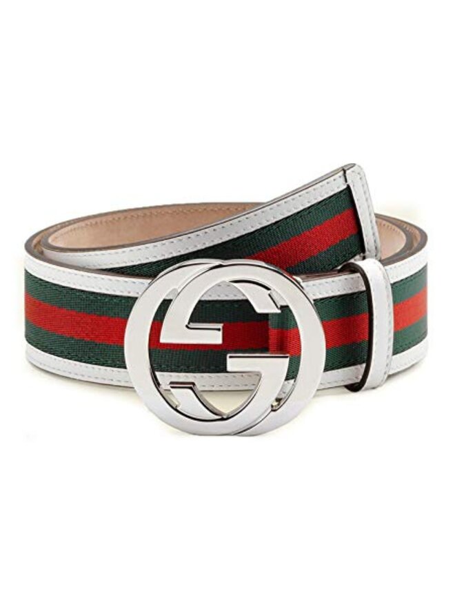 MOSCHINO REDWALL I FEEL GREAT LEATHER BELT (SIZE 42) - CRTBLNCHSHP