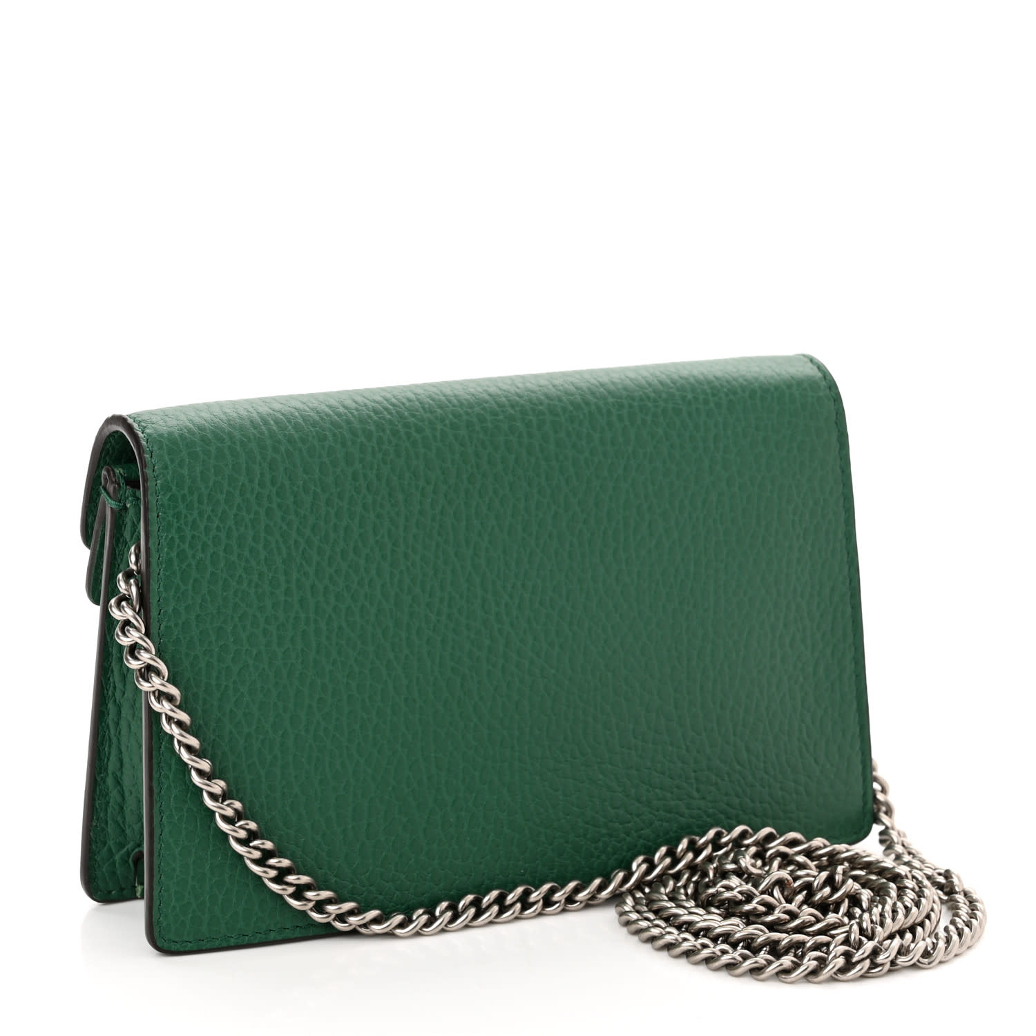 GUCCI GUCCI SUPER MINI DIONYSUS LEATHER GREEN BAG
