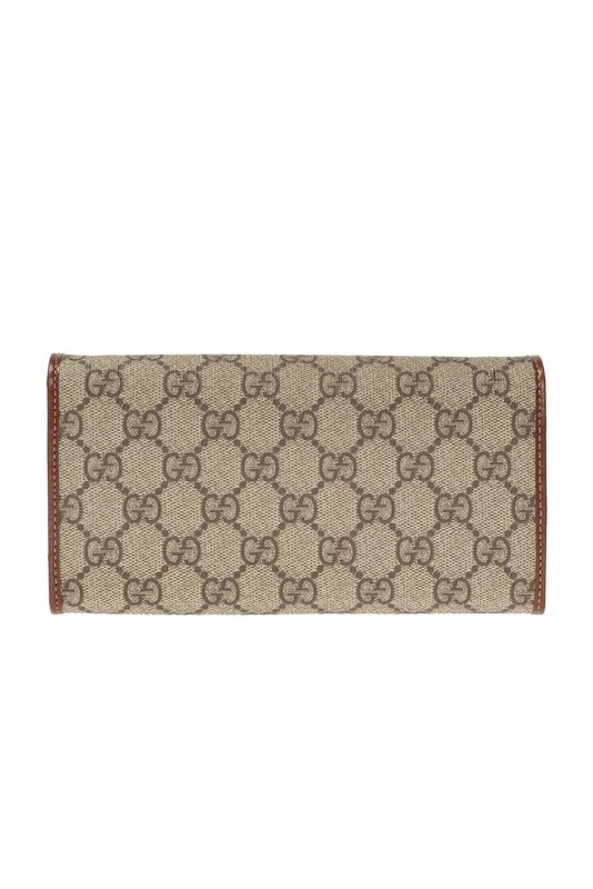 GUCCI GUCCI GG SUPREME HORSEBIT WALLET ON CHAIN