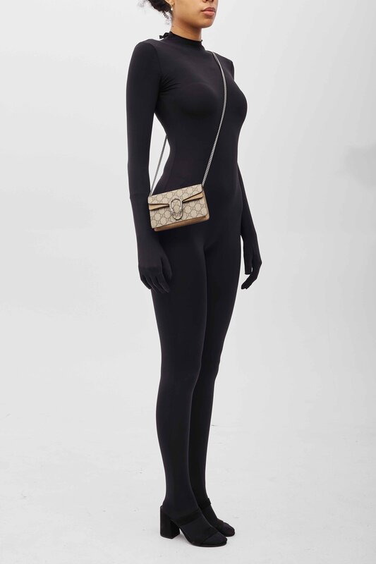 GUCCI GUCCI SUPER MINI DIONYSUS MONOGRAM GG SUPREME BAG