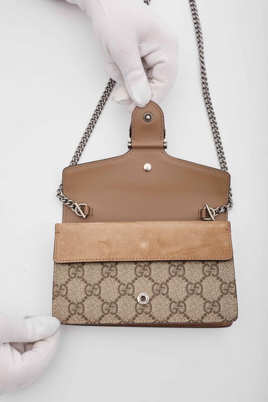 GUCCI GUCCI SUPER MINI DIONYSUS MONOGRAM GG SUPREME BAG