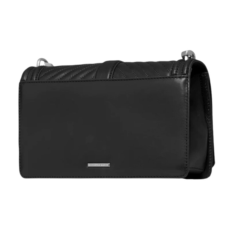 Rebecca minkoff chevron quilted small love crossbody black hotsell