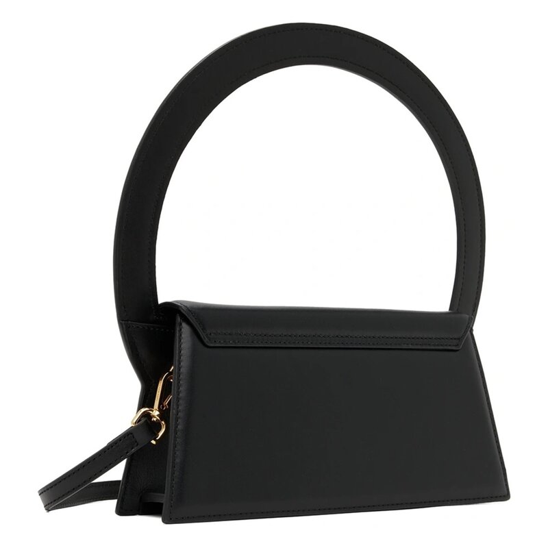 JACQUEMUS JACQUEMUS BLACK LE PAPIER LE SAC ROND SHOULDER BAG