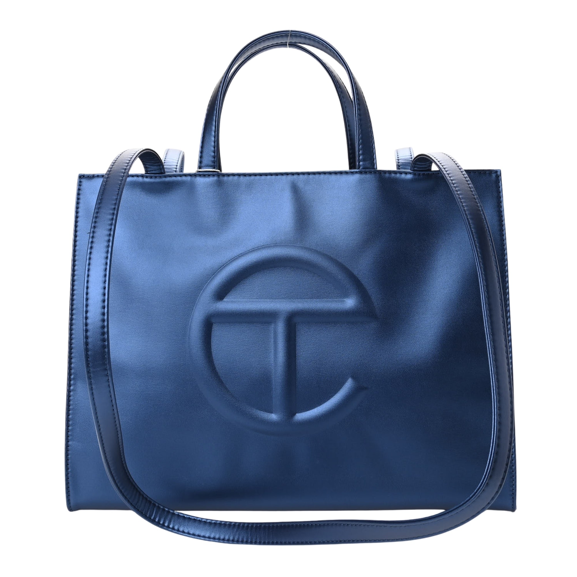 Telfar navy bag hotsell