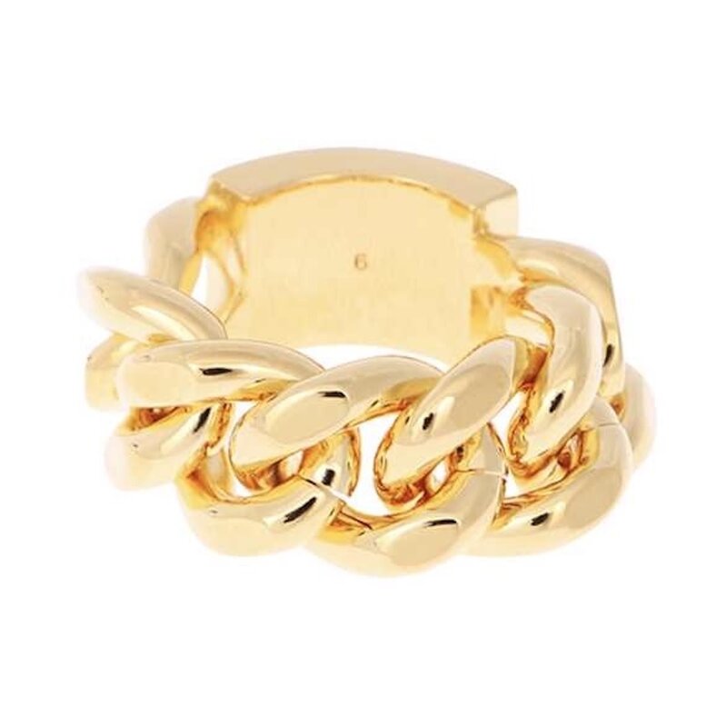 SAINT LAURENT BAGUE CHAINE GOLD CHAIN RING 701306