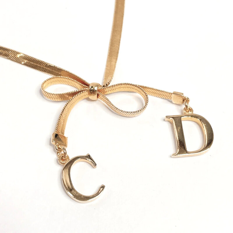 Christian dior deals bow necklace