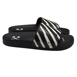 OFF WHITE OFF-WHITE VIRGIL ABLOH LOGO GRAFFITI SLIDERS SANDAL