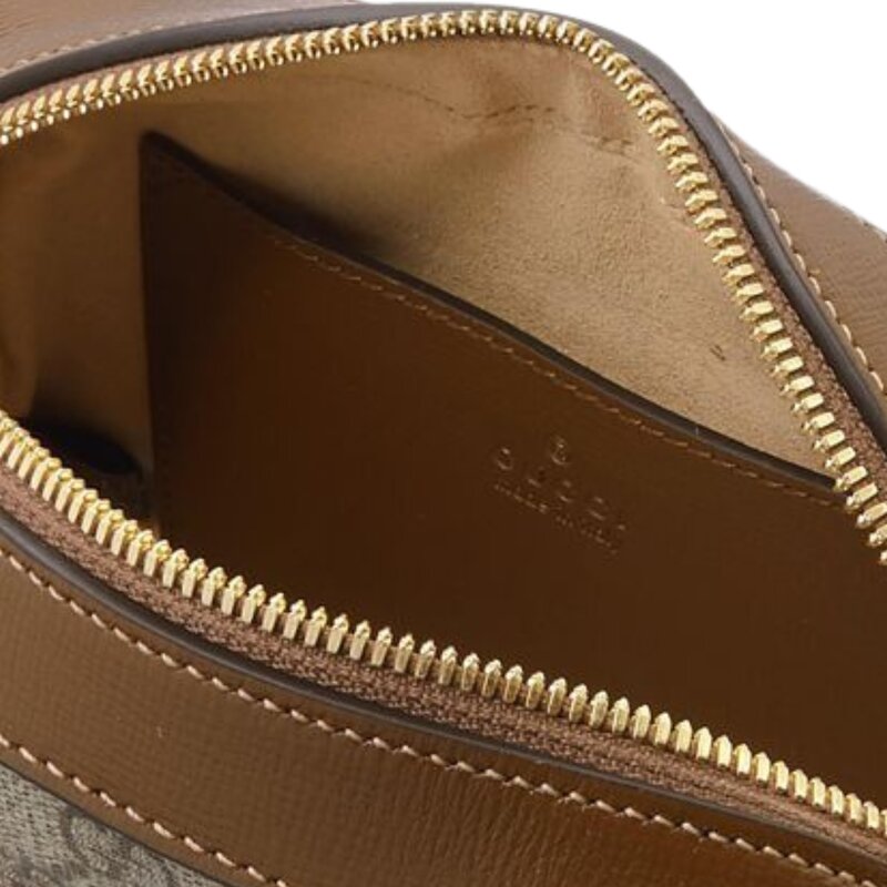 GUCCI GUCCI SMALL EBONY CANVAS HORSEBIT 1955 SHOULDER BAG