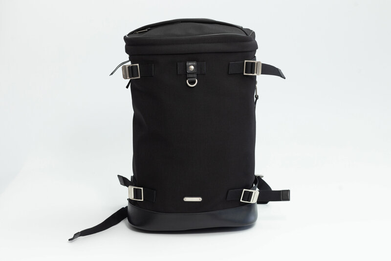 SAINT LAURENT BLACK CANVAS RIVINGTON RACE BACKPACK