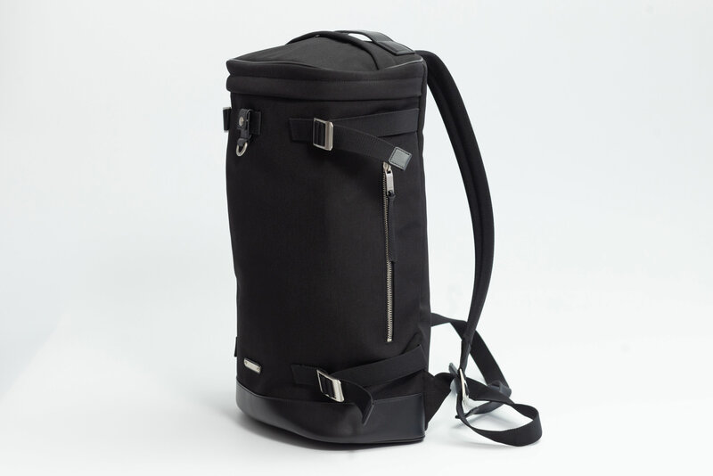 SAINT LAURENT BLACK CANVAS RIVINGTON RACE BACKPACK