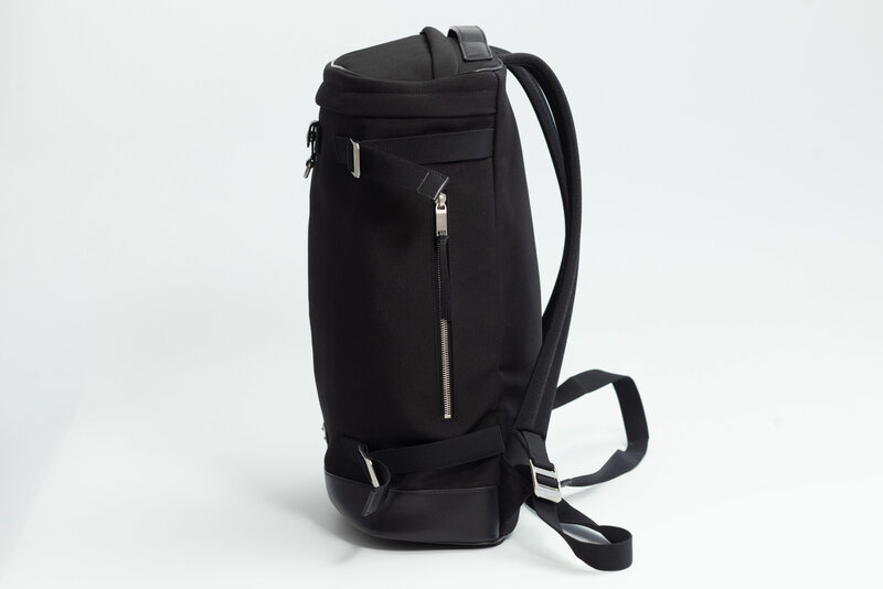 SAINT LAURENT BLACK CANVAS RIVINGTON RACE BACKPACK