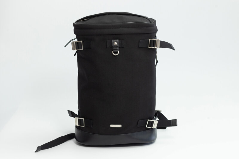 SAINT LAURENT BLACK CANVAS RIVINGTON RACE BACKPACK