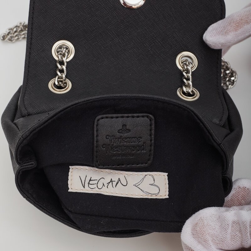 VIVIENNE WESTWOOD VIVIENNE WESTWOOD FLAP BAG WITH CHAIN DERBY PURSE SMALL