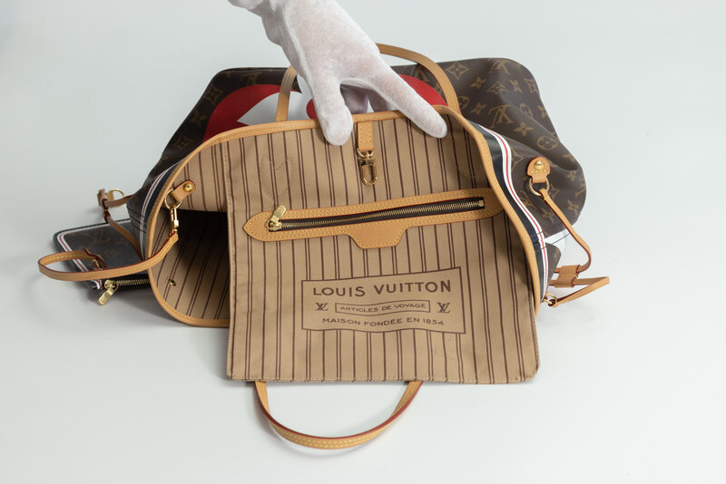 LOUIS VUITTON MONOGRAM GAME ON NEVERFULL MM TOTE BAG