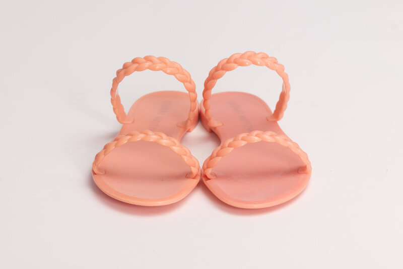 STUART WEITZMAN STUART WEITZMAN SAWYER JELLY SANDAL APRICOT (EU 38.5)