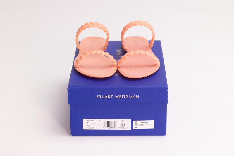 STUART WEITZMAN STUART WEITZMAN SAWYER JELLY SANDAL APRICOT (EU 38.5)