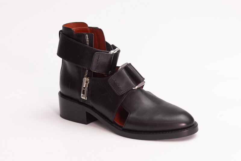3.1 PHILLIP LIM BOOT BLACK LEATHER BOOTS (US 8)