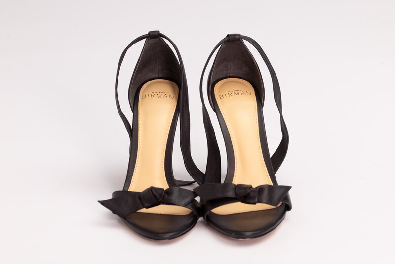 ALEXANDRE BIRMAN ALEXANDRE BIRMAN OPEN TOE BOW SANDAL HEELS (EU 36)