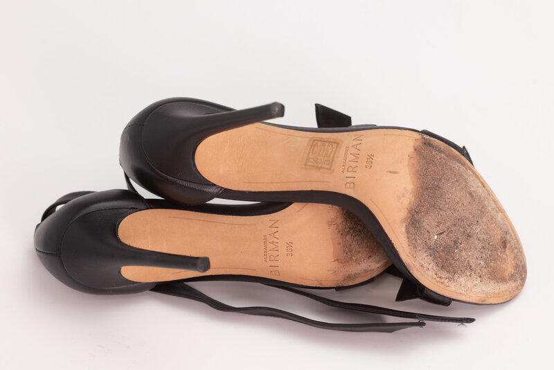 ALEXANDRE BIRMAN ALEXANDRE BIRMAN OPEN TOE BOW SANDAL HEELS (EU 36)